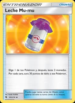 Leche Mu-mu card in Spanish