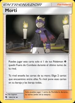 Morti card in Spanish