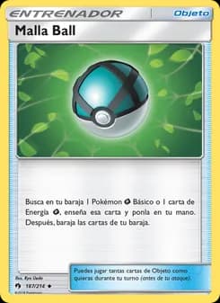 Malla Ball card in Spanish