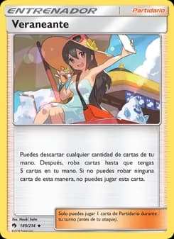 Veraneante card in Spanish