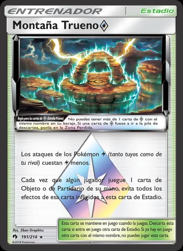 Montaña Trueno ◇ card in Spanish