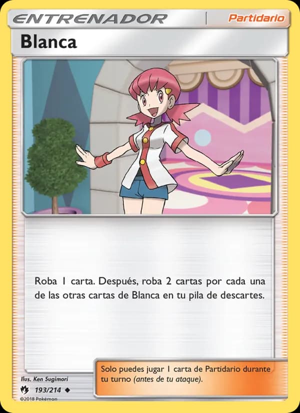 Blanca card in Spanish