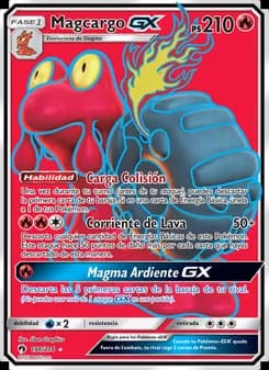 Magcargo GX card in Spanish