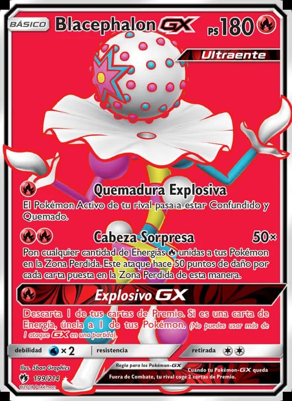 Blacephalon GX card in Spanish