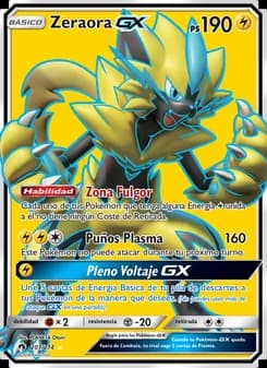 Zeraora GX card in Spanish