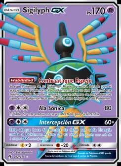 Sigilyph GX card in Spanish