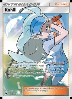 Kahili card in Spanish