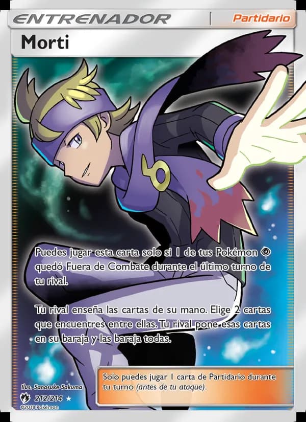 Morti card in Spanish