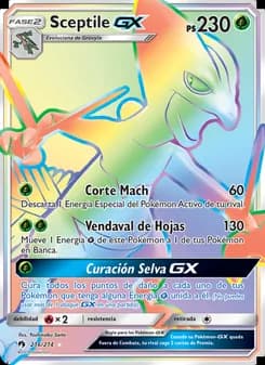 Sceptile GX card in Spanish