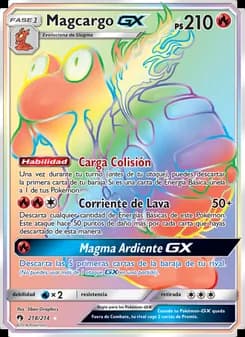 Magcargo GX card in Spanish
