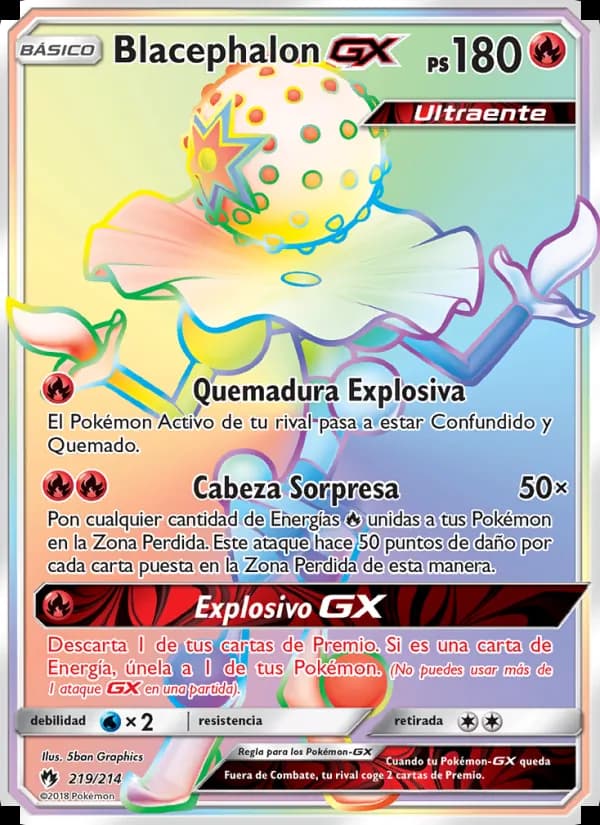Blacephalon GX card in Spanish
