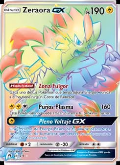 Zeraora GX card in Spanish