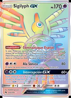 Sigilyph GX card in Spanish