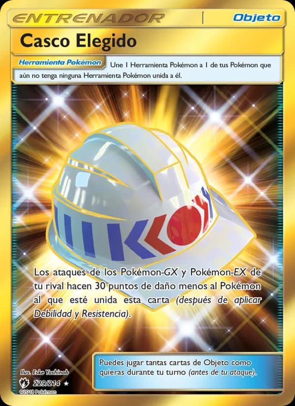 Casco Elegido card in Spanish
