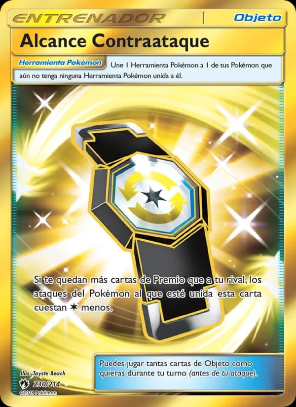 Alcance Contraataque card in Spanish