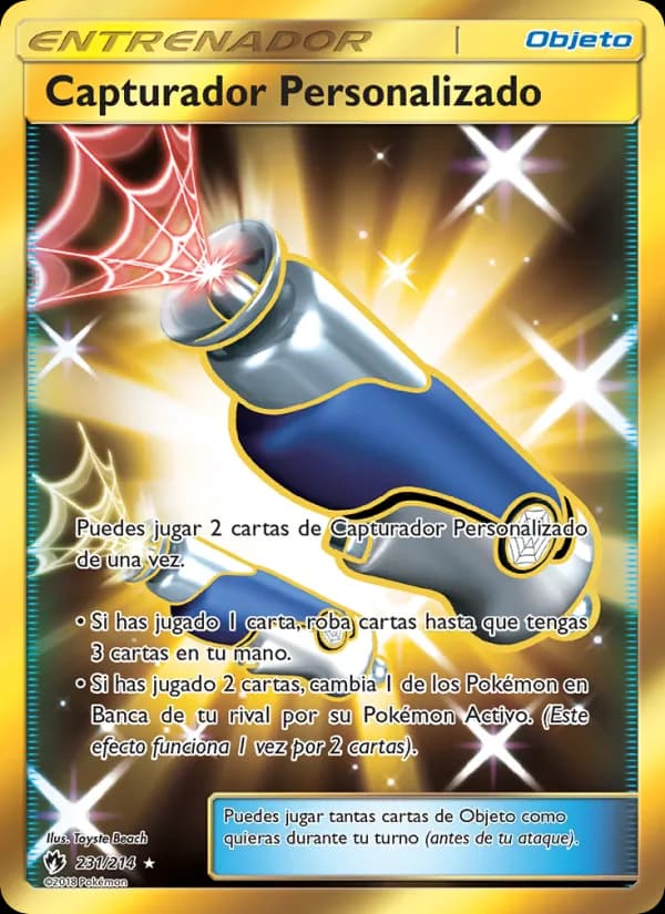 Capturador Personalizado card in Spanish