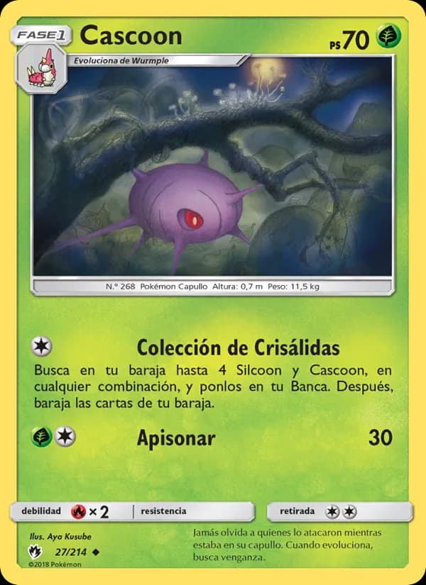 Cascoon card in Spanish