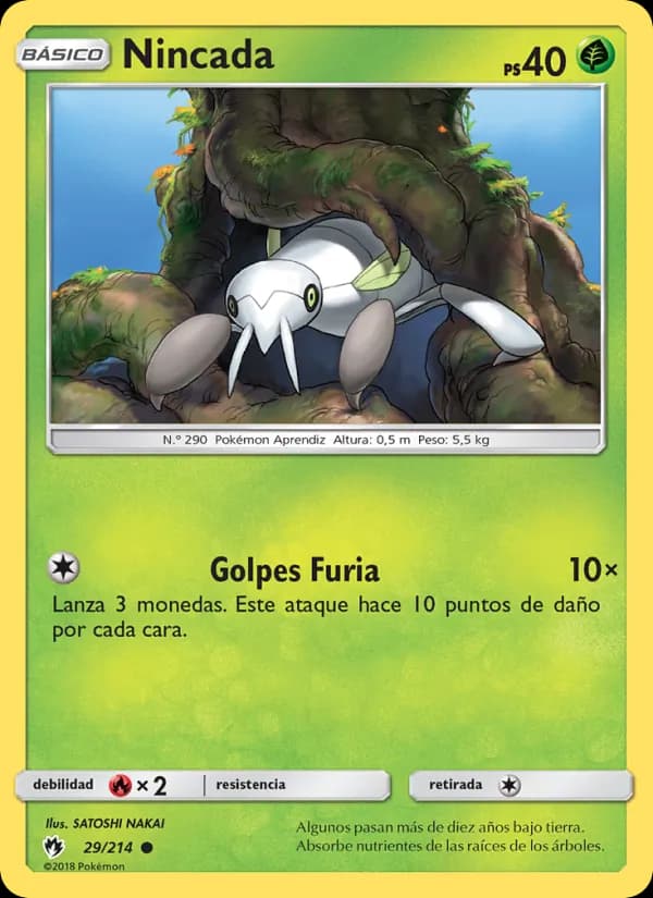 Nincada card in Spanish