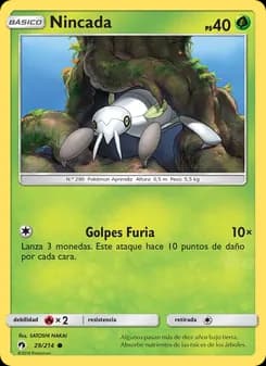 Nincada card in Spanish