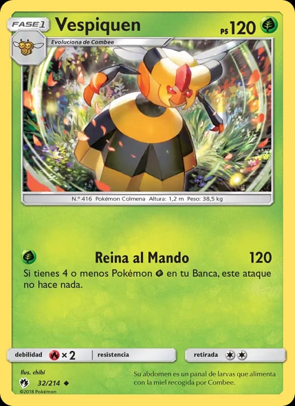 Vespiquen card in Spanish