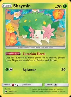 Shaymin card in Spanish