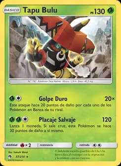 Tapu Bulu card in Spanish