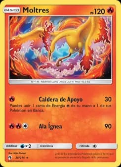 Moltres card in Spanish