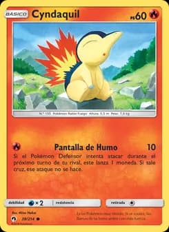 Cyndaquil card in Spanish