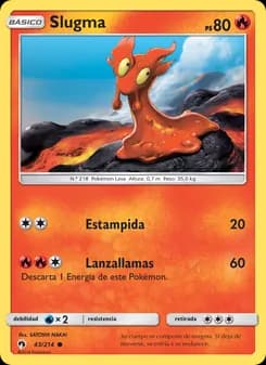 Slugma card in Spanish