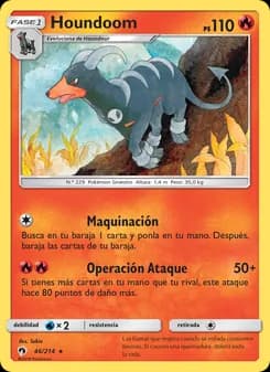 Houndoom card in Spanish