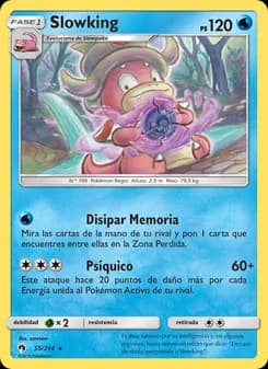 Slowking card in Spanish
