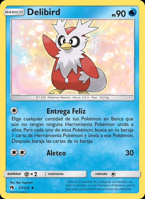 Delibird card in Spanish