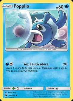 Popplio card in Spanish