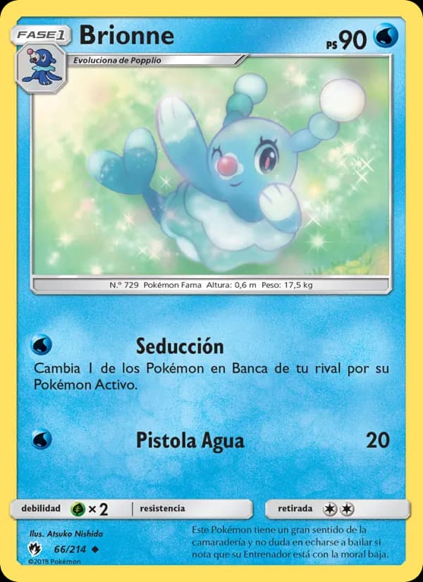Brionne card in Spanish