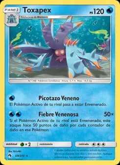Toxapex card in Spanish