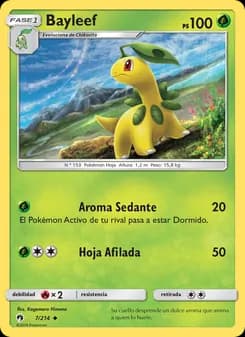 Bayleef card in Spanish