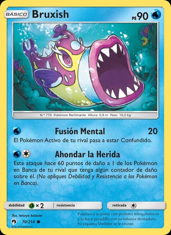 Bruxish card in Spanish