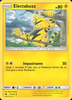 Electabuzz card in Spanish