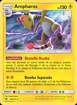Ampharos card in Spanish