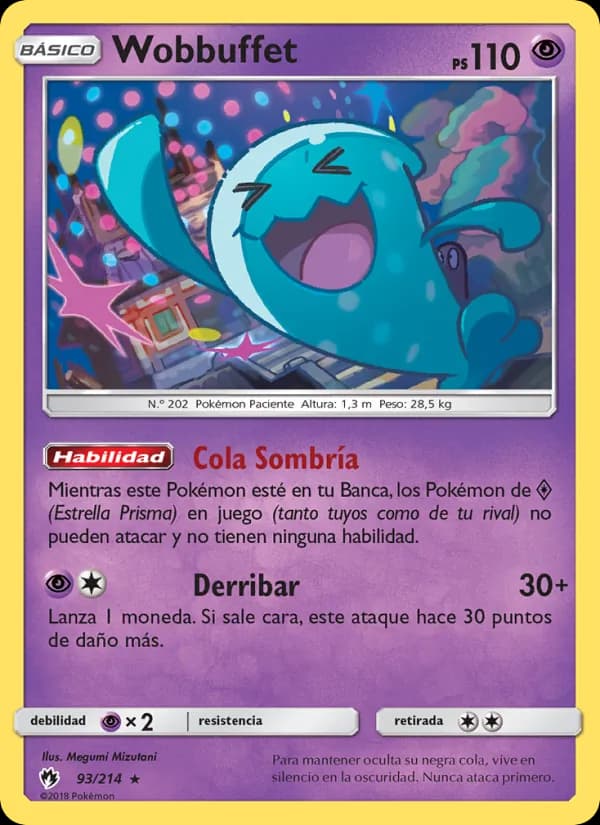 Wobbuffet card in Spanish