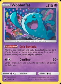 Wobbuffet card in Spanish