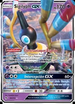 Sigilyph GX card in Spanish