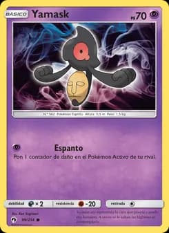 Yamask card in Spanish