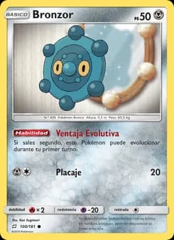 Bronzor card in Spanish