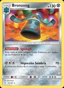 Bronzong card in Spanish