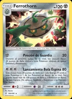 Ferrothorn card in Spanish