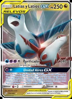 Latias y Latios GX card in Spanish