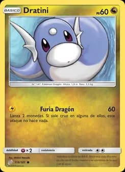 Dratini card in Spanish