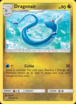 Dragonair card in Spanish