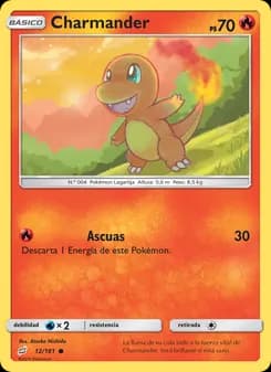 Charmander card in Spanish